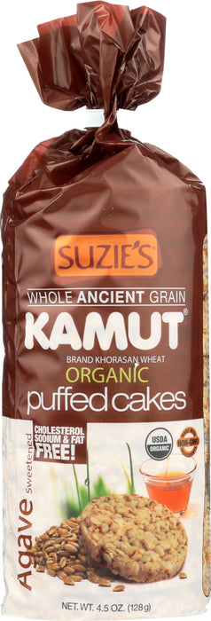 SUZIES: Kamut Puffed Cakes Agave Sweetened, 4.5 oz