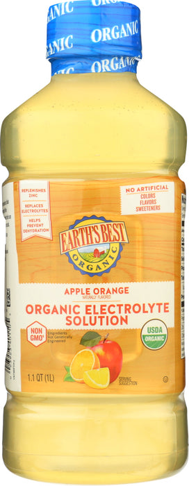 EARTHS BEST: Electrolyte Apple Orange, 33.8 FO