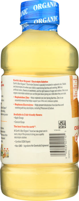 EARTHS BEST: Electrolyte Apple Orange, 33.8 FO