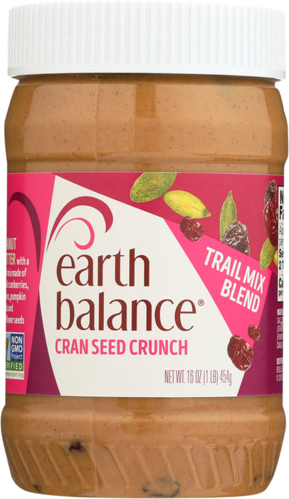 EARTH BALANCE: Peanut Butter Trail Mix Cran Seed Crunch, 16 oz - No Brand For Less 