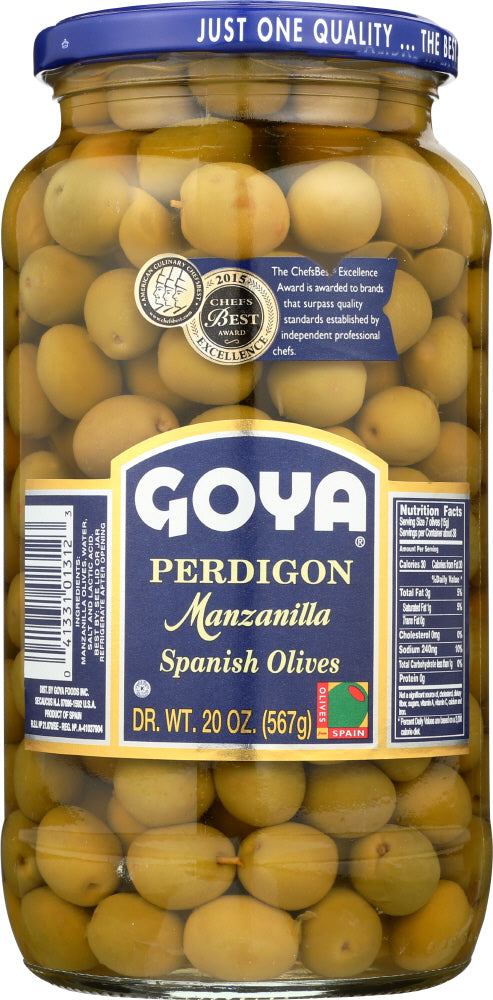 GOYA: Olives Manzanilla Spanish, 20 oz - No Brand For Less 