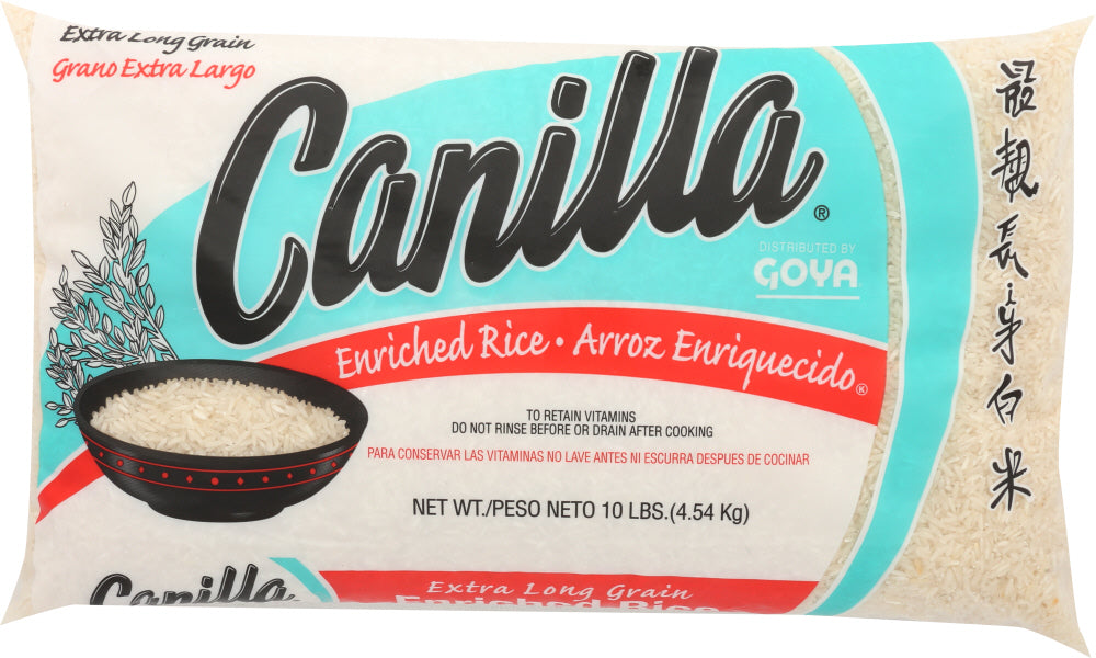 GOYA: Rice Canilla Long Grain, 10 lb - No Brand For Less 