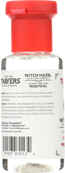 THAYER: Witch Hazel Rose Toner, 3 oz