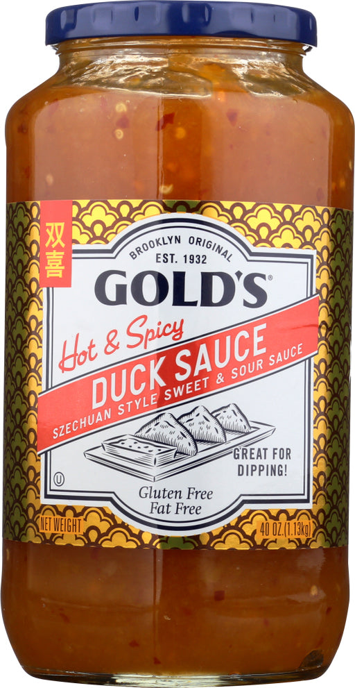 GOLDS: Hot & Spicy Duck Sauce Szechuan Style, 40 oz - No Brand For Less 