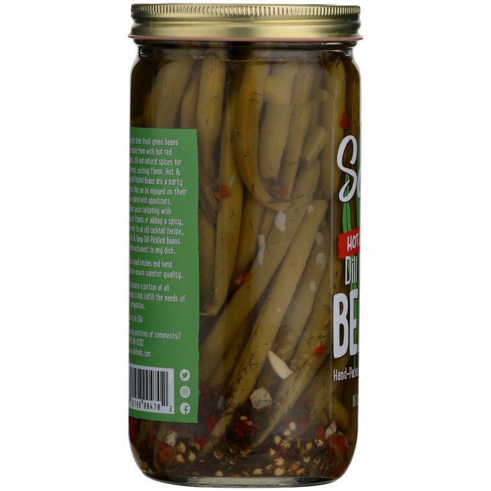 SAFIE: Pickled Beans Hot N Tangy, 26 oz