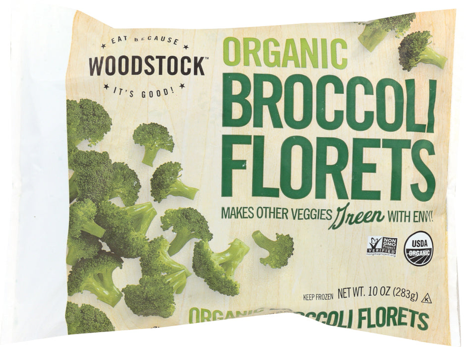 WOODSTOCK: Organic Frozen Broccoli Florets, 10 oz