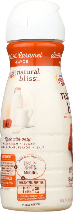 NESTLE: Coffeemate Natural Bliss Salted Caramel Creamer, 16 fl oz