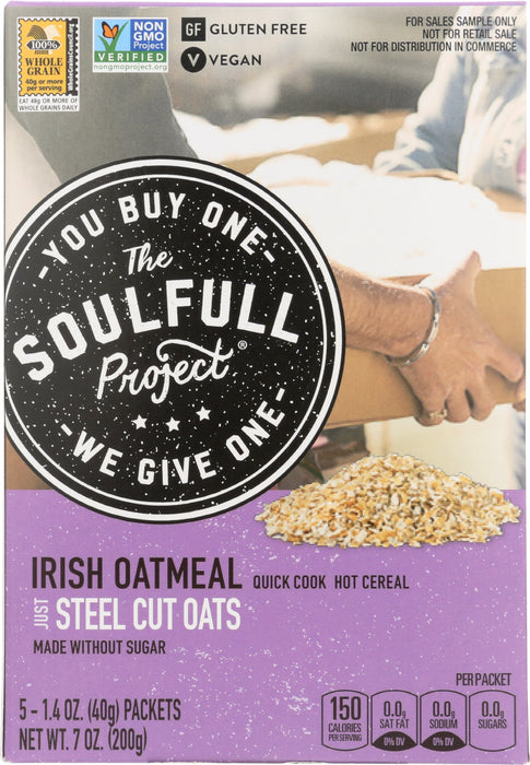 THE SOULFULL PROJECT: Cereal Irish Oats, 7 oz