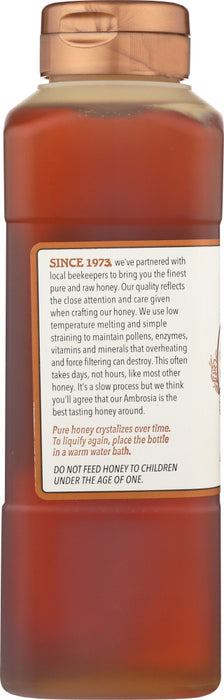 MADHAVA HONEY: Pure Ambrosia Honey, 23 oz