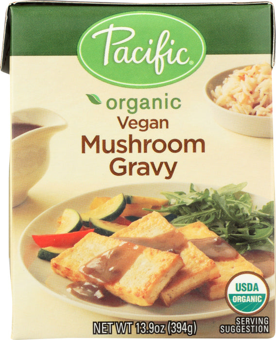 PACIFIC FOODS: Gravy Vegan Mushroom, 13.9 oz