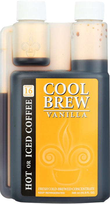 COOLBREW: Fresh Cold-Brewed Concentrate Vanilla, 500 ml - No Brand For Less 