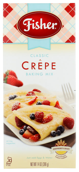 FISHER: Classic Crepe Mix, 14 oz - No Brand For Less 