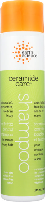 EARTH SCIENCE: Ceramide Care Curl and Frizz Control Shampoo, 10 fo