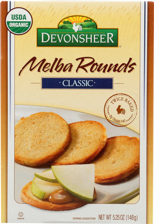 DEVONSHEER: Cracker Round Plain Organic, 5.25 oz - No Brand For Less 