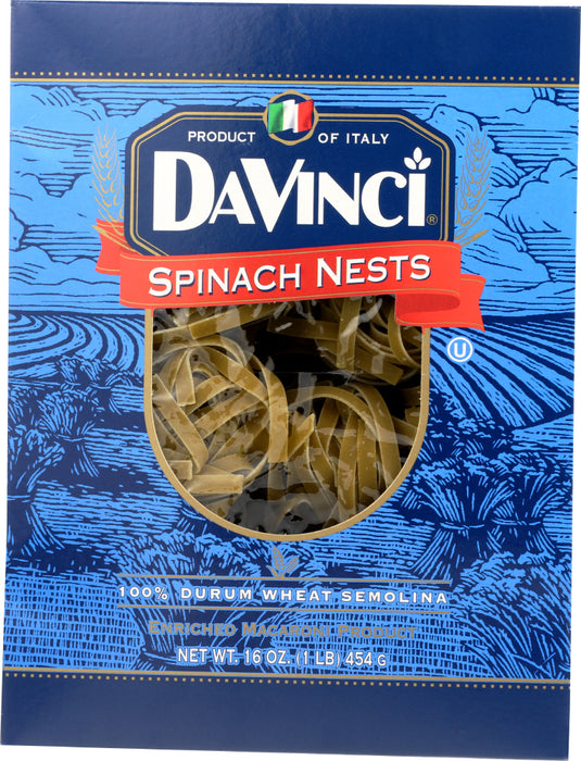 DAVINCI: Pasta Spinach Nest, 16 oz - No Brand For Less 