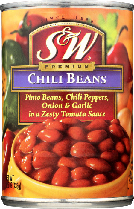 S & W: Chili Beans, 15.5 oz