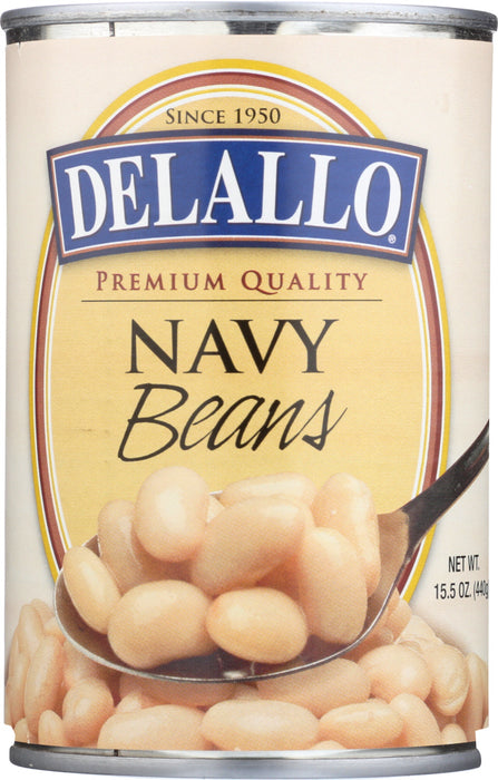 DELALLO: Navy Beans, 15.5 oz - No Brand For Less 