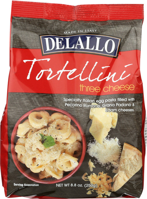 DELALLO: Three-Cheese Tortellini Pasta, 8.8 oz - No Brand For Less 