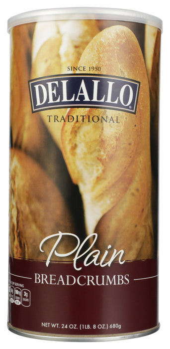 DELALLO: Plain Breadcrumbs, 24 oz - No Brand For Less 