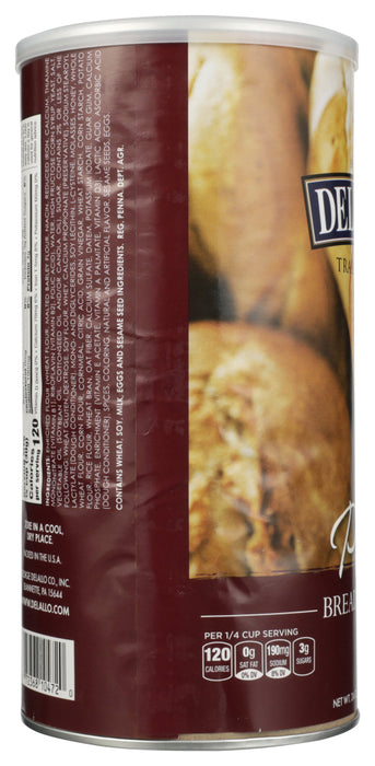 DELALLO: Plain Breadcrumbs, 24 oz - No Brand For Less 