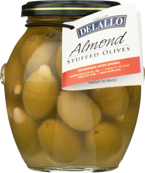 DELALLO: Olive Stuffed Almond, 7 oz - No Brand For Less 