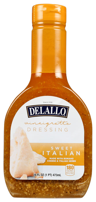 DELALLO: Dressing Italian House Sweet, 16 oz - No Brand For Less 