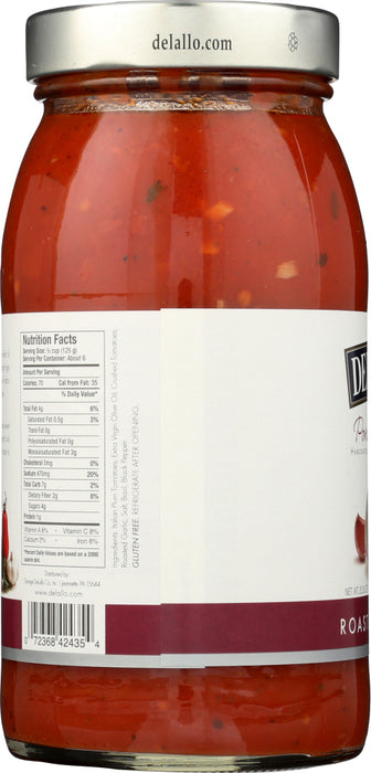 DELALLO: Sauce Garlic Roasted Pomodoro Fresco, 25.25 oz - No Brand For Less 