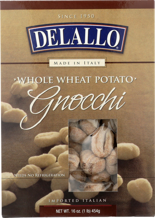 DELALLO: Gnocchi Potato Whole Wheat, 16 oz - No Brand For Less 