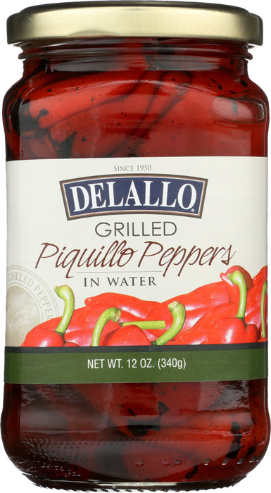 DELALLO: Pepper Piquillo Grilled, 12 oz - No Brand For Less 