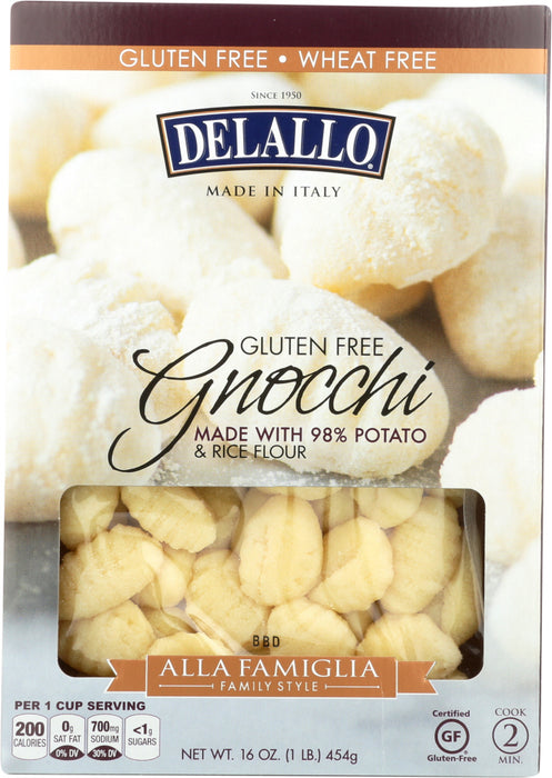 DELALLO: Gnocchi Gluten Free, 16 oz - No Brand For Less 