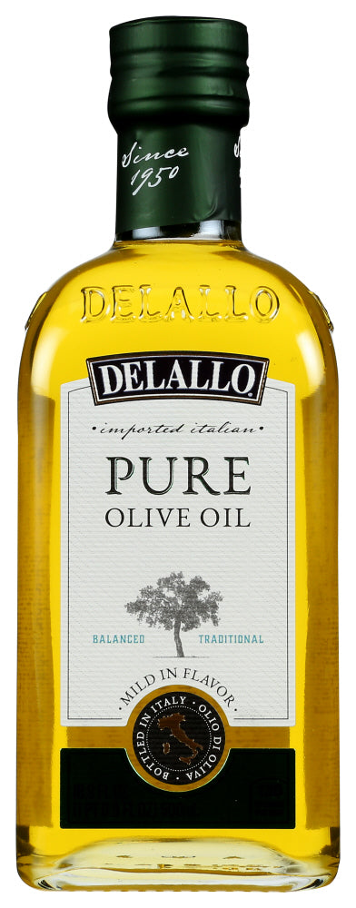 DELALLO: Oil Olive Pure, 16.9 oz - No Brand For Less 