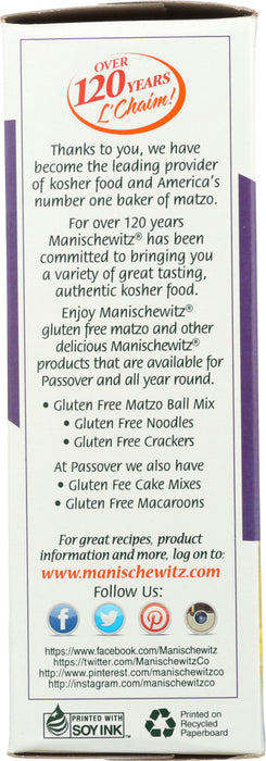 MANISCHEWITZ: Matzo Garlic Rosemary Gluten Free, 10 oz