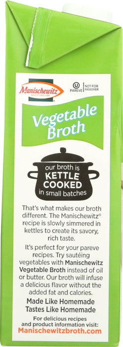 MANISCHEWITZ: Broth Vegetable Aseptic, 32 oz