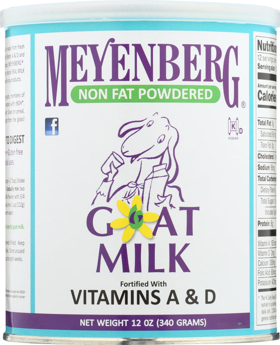 MEYENBERG: Goat Milk Powder Non Fat, 12 oz