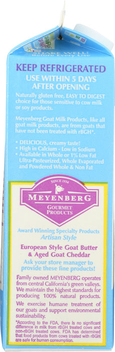 MEYENBERG: Low Fat Goat Milk, 32 oz