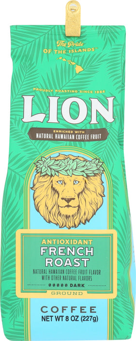 LION COFFEE: Coffee Antioxidant French, 8 oz