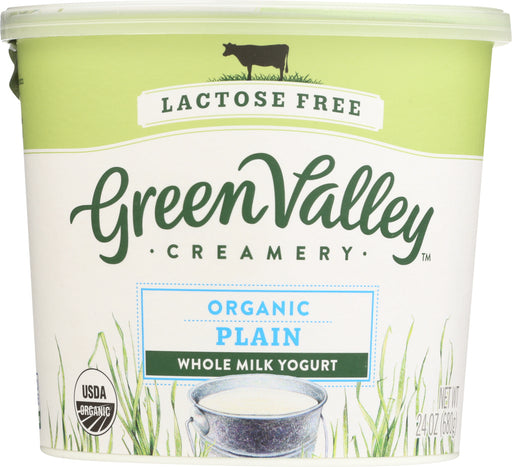 GREEN VALLEY CREAMERY: Organic Plain Whole Milk Yogurt, 24 oz - No Brand For Less 