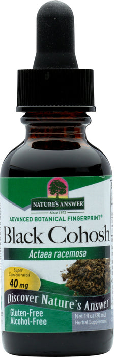 NATURES ANSWER: Black Cohosh Alcohol Free, 1 oz