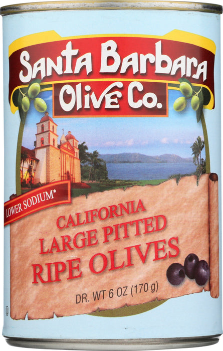 SANTA BARBARA: Olive Large Pitted Ripe, 5.75 oz
