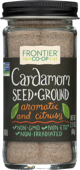 FRONTIER HERB: Ground Cardamom Seed, 2.11oz - No Brand For Less 