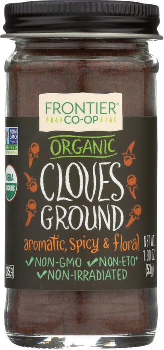 FRONTIER HERB: Organic Cloves Ground Bottle, 1.9 oz - No Brand For Less 