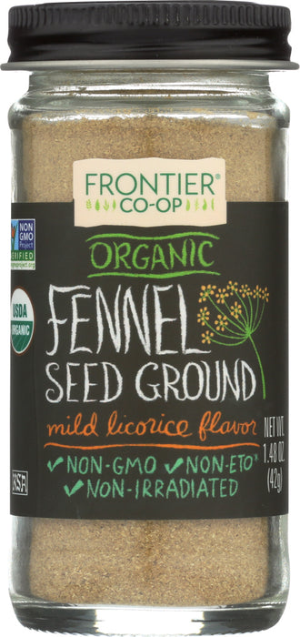 FRONTIER HERB: Fennel Seed Ground Bottle, 1.6 oz - No Brand For Less 