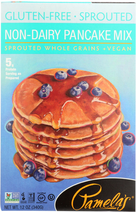 PAMELAS: Mix Pancake Non Dairy, 12 oz