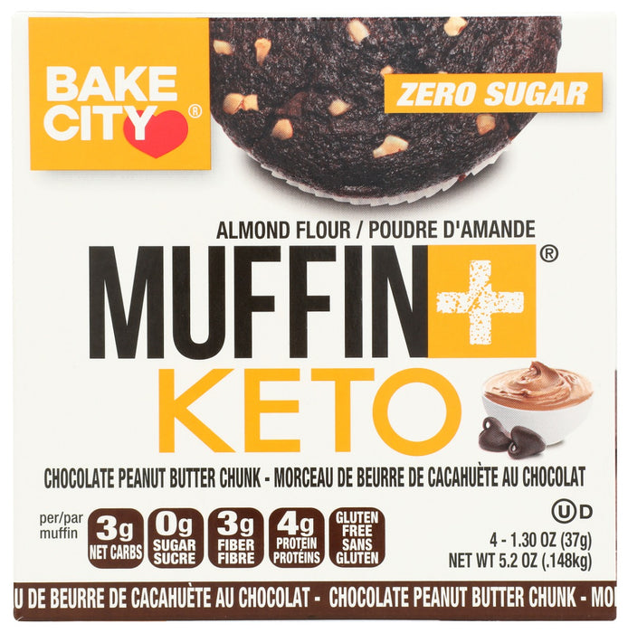 BAKE CITY: Muffin Chocolate Peanut Butter, 5.2 oz