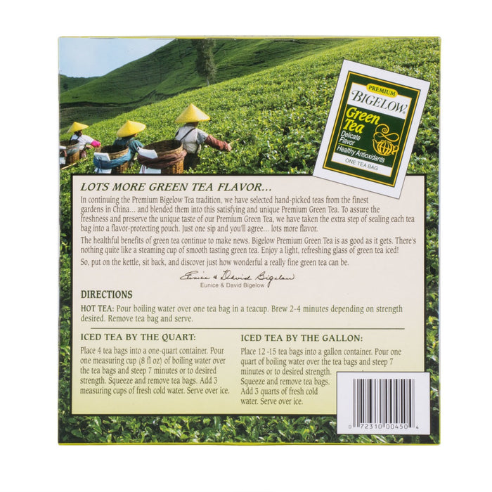 BIGELOW: Premium Blend Green Tea 60 Tea Bags, 3.17 oz