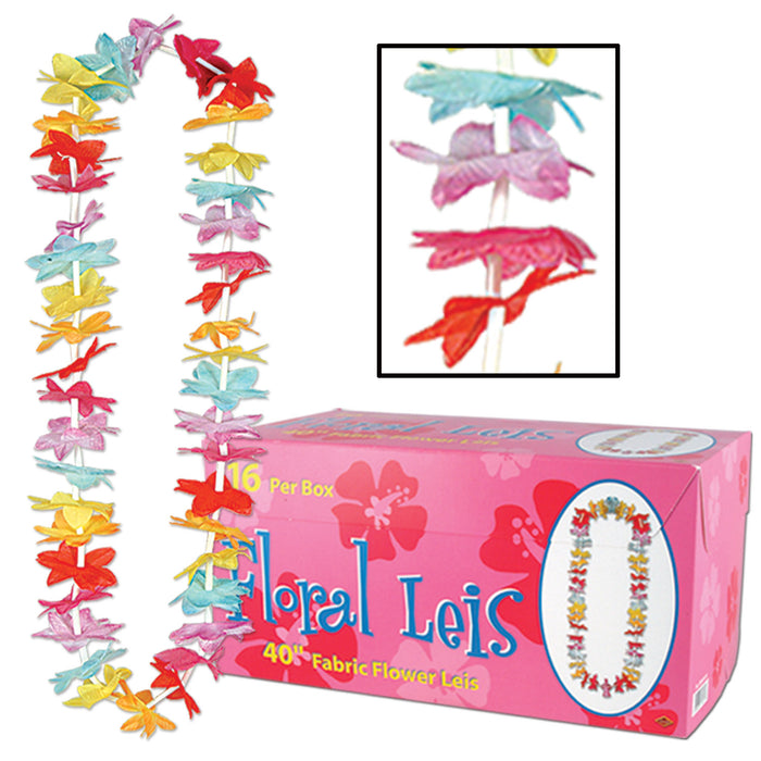 Floral Leis w/Printed Retail Carton - No Brand For Less 