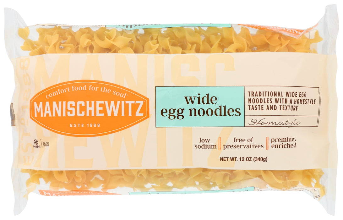 MANISCHEWITZ: Noodle Egg Wide, 12 oz