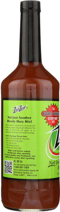 ZING ZANG: Mix Bloody Mary, 32 oz