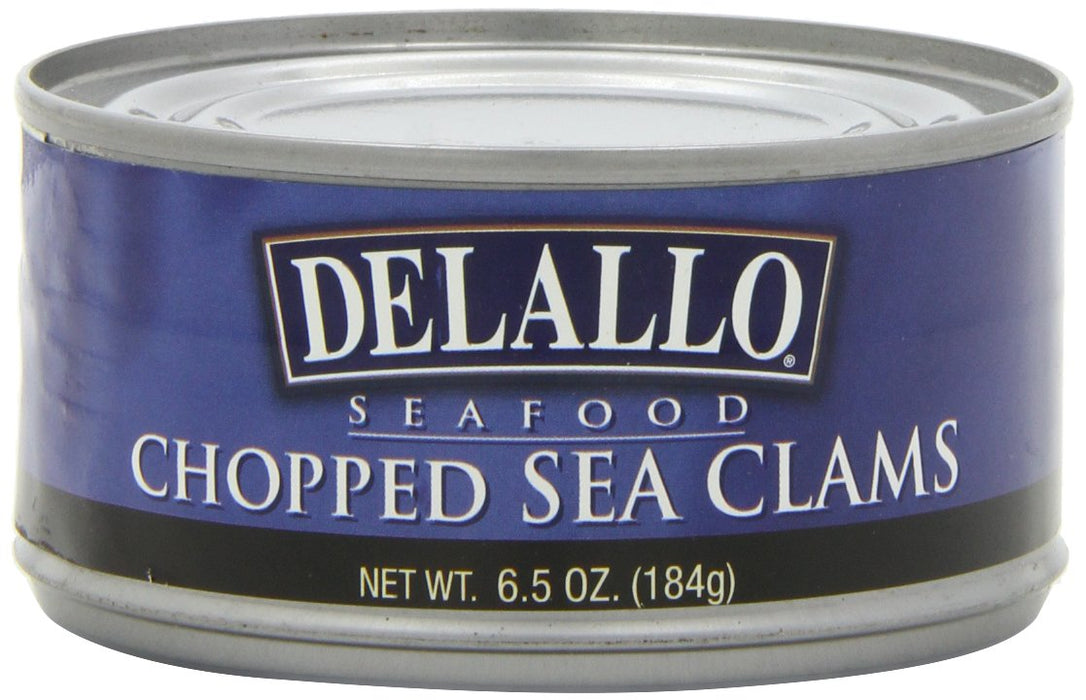 DELALLO: Chopped Sea Clams, 6.5 oz - No Brand For Less 