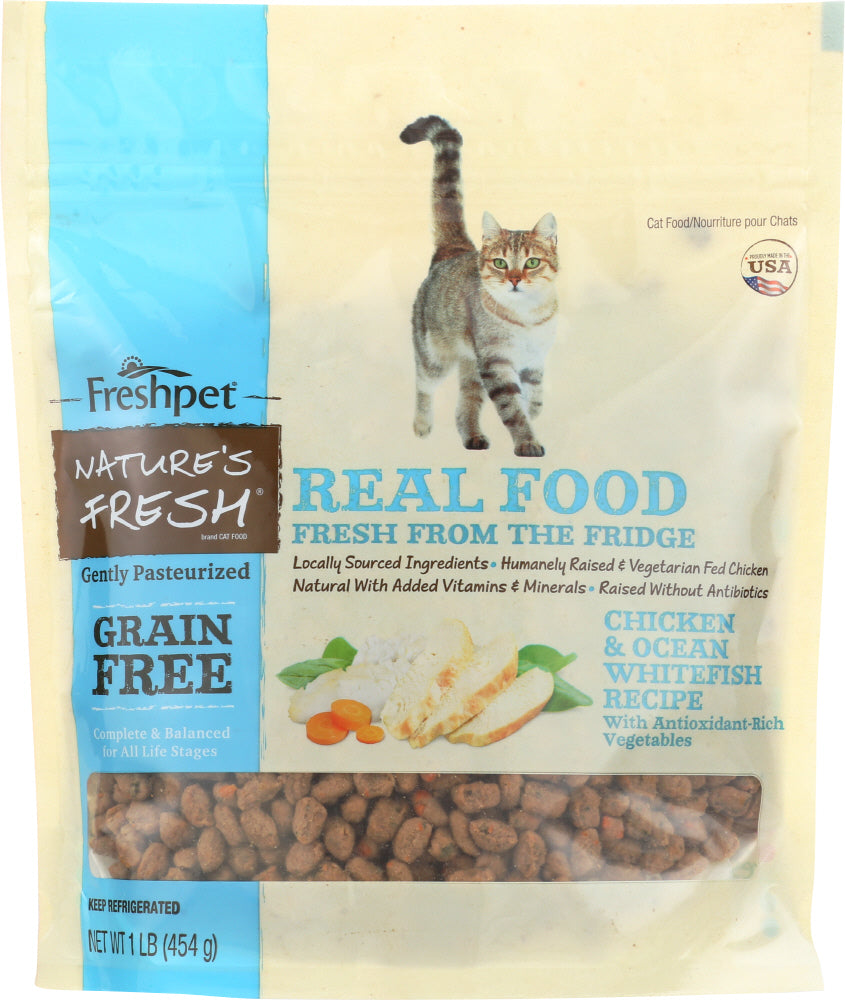 NATURES FRESH Cat Food Chicken and Ocean Whitefish Recipe 1 lb No Brand For Less